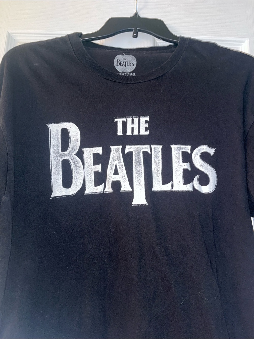 The Beatles Black Tee with White Layered Sleeves - Picture 2 of 5